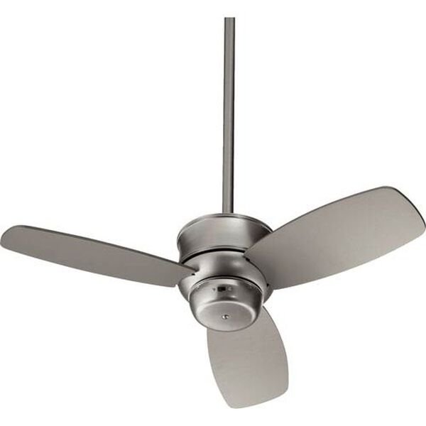 Gusto Satin Nickel 32-Inch Three Blade Ceiling Fan, image 1