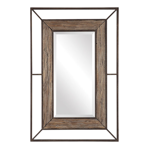 Ward Open Framed Wood Mirror, image 2