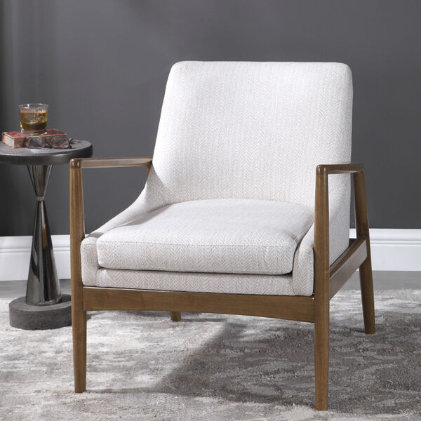 Bev White 27-Inch Arm Chair, image 2