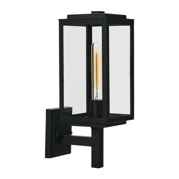 Textured Black One-Light Outdoor Wall Mount, image 2