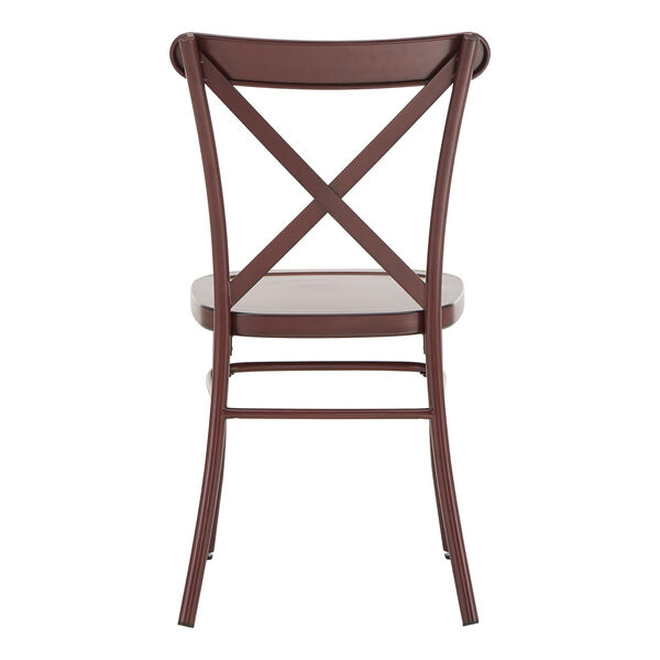 Roman Red Metal Dining Chair, image 4