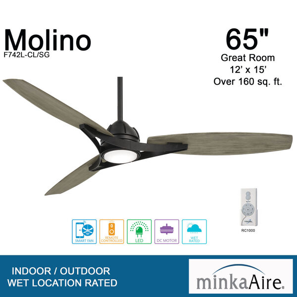 Molino LED Smart Ceiling Fan, image 5