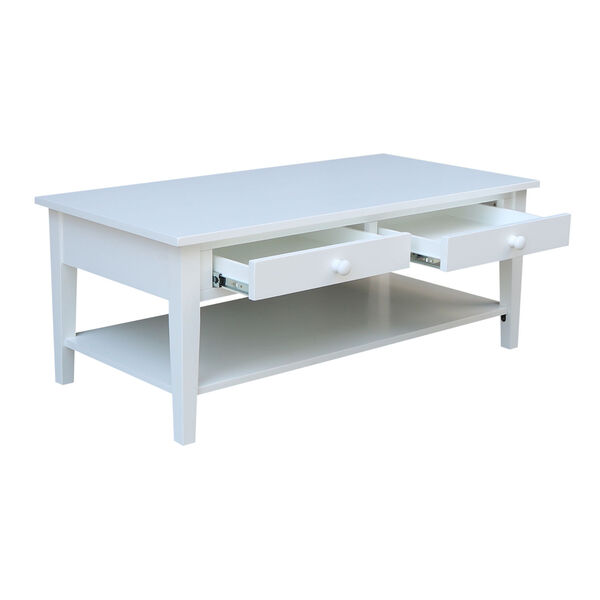 Spencer White Coffee Table, image 6