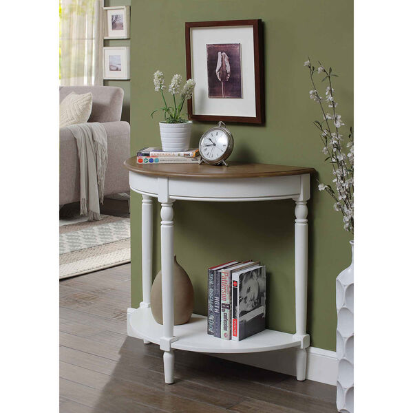 French Country Driftwood and White Entryway Table, image 4