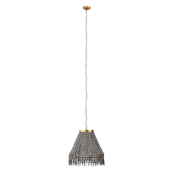Gray Angelou Beaded Cone Chandelier, image 1