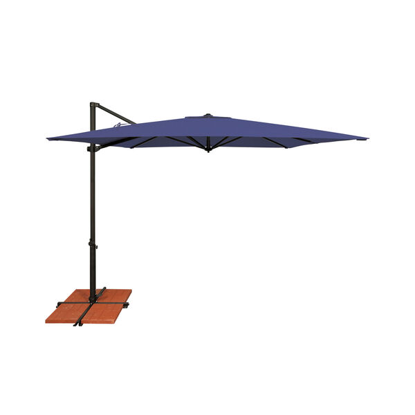 Skye Sky Blue and Black Cantilever Umbrella, image 1