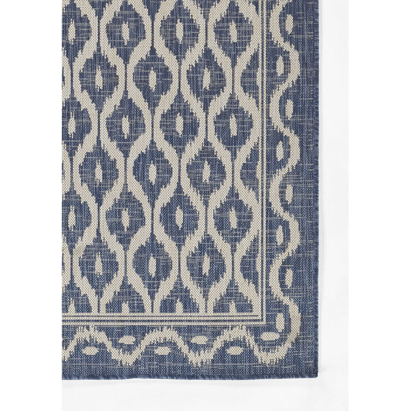 Riviera Blue and White Indoor/Outdoor Rug, image 3