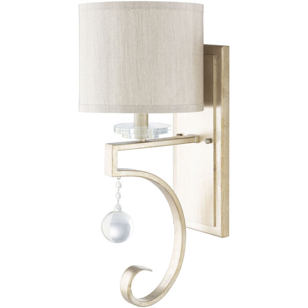 Medland Silver and Natural 9-Inch One-Light Wall Sconce, image 4