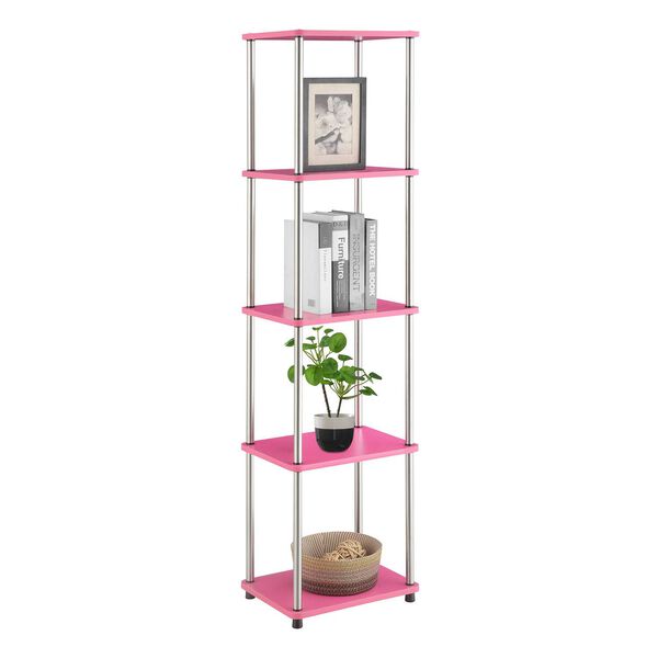 Designs 2 Go Pink Chrome No Tools Five-Tier Tower, image 4