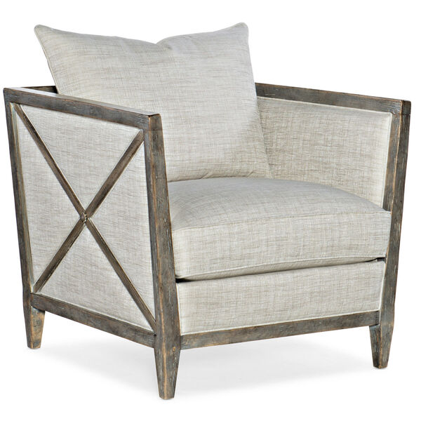 Sanctuary Light Wood Lounge Chair, image 1