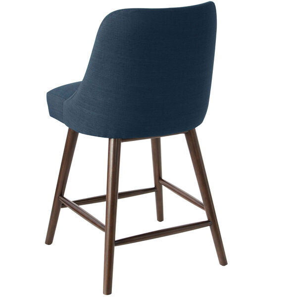 Linen Navy 38-Inch Counter Stool, image 4