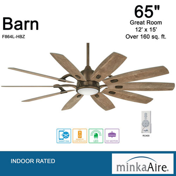Barn Barnwood 65-Inch Smart Ceiling Fan, image 6