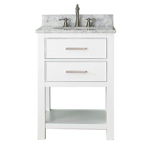 Brooks White 24-Inch Vanity Only, image 1
