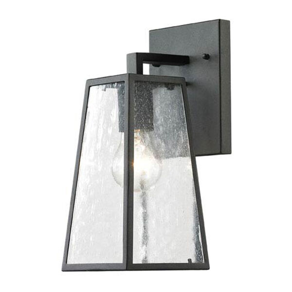Uptown Matte Black 14-Inch One Light Outdoor Wall Sconce, image 1