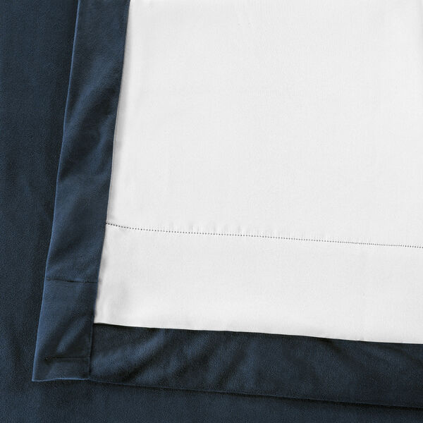 Midnight Blue 63 x 50 In. Signature Blackout Velvet Curtain Single Panel, image 6