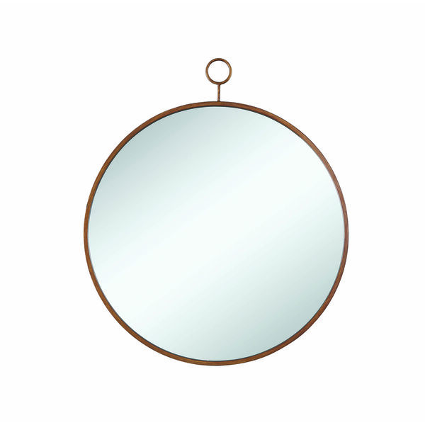 Gold Accents Circular Mirror, image 1