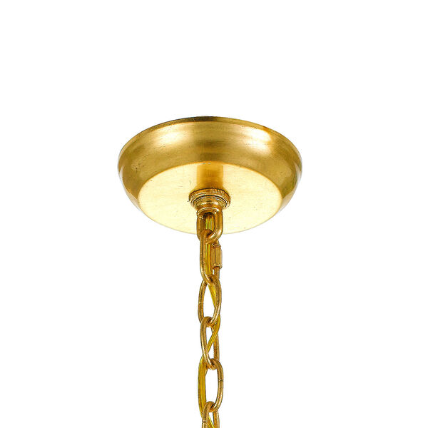 Rylee Antique Gold Eight-Light Chandelier, image 4