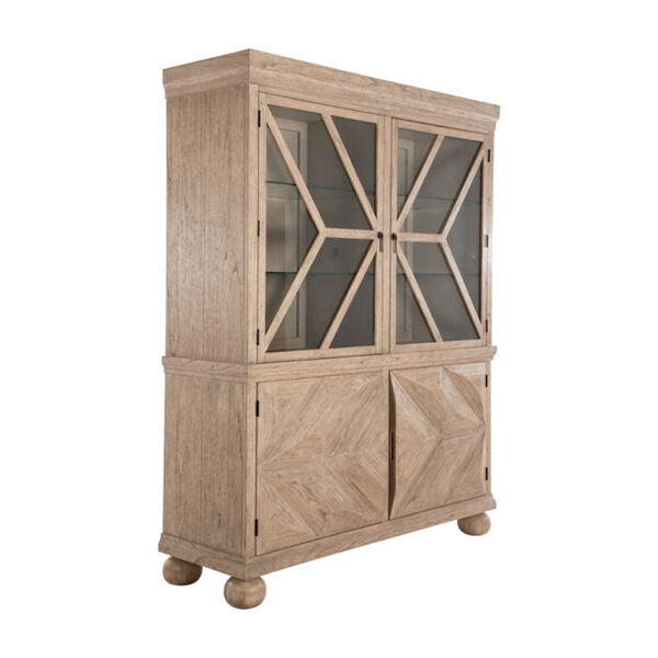 Delmont Blonde Natural and Antique Bronze Cabinet, image 2