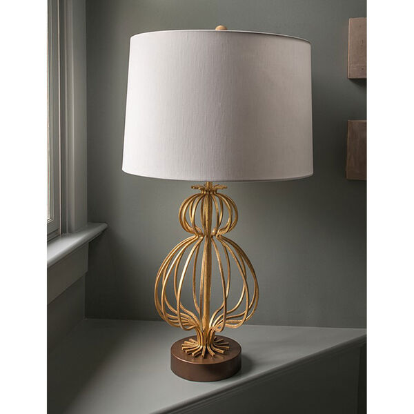 Lafitte Steel Aged Gold Table Lamp, image 3