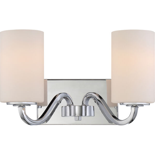 Willow Polished Nickel Two-Light Vanity, image 1