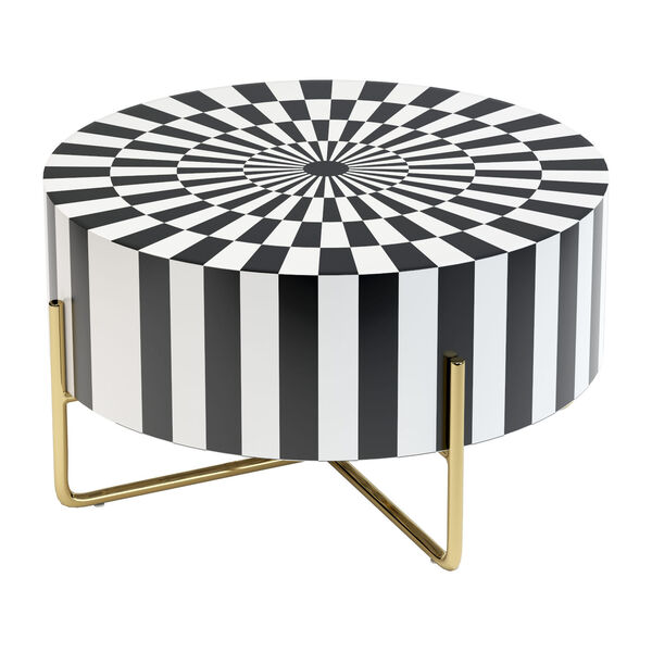 Thistle Black, White and Gold Coffee Table, image 5