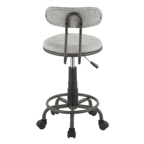 Swift Black and Grey Swivel Task Chair, image 3