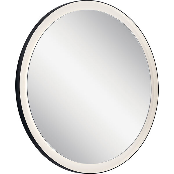 Ryame Matte Black 31-Inch LED Lighted Mirror, image 1