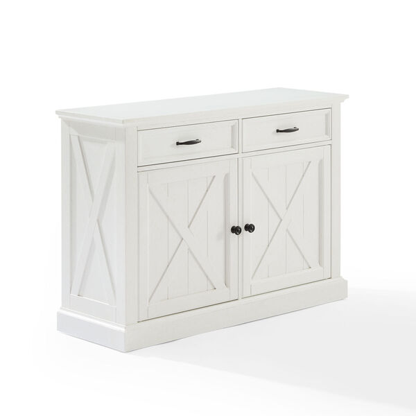 Clifton Distressed White Sideboard, image 2