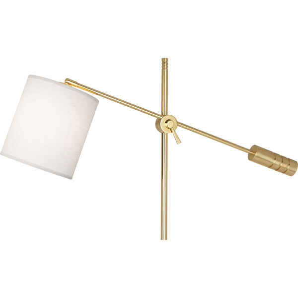 Campbell White, gold One-Light Floor Lamp, image 2