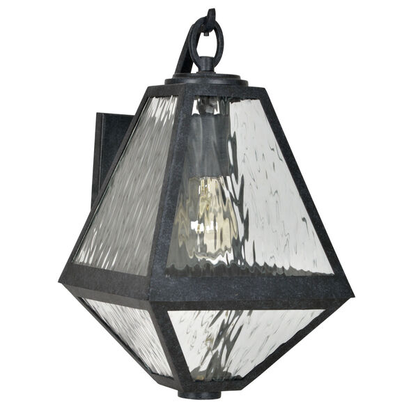 Glacier One-Light Black Charcoal Outdoor Wall Mount, image 2