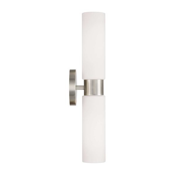Theo Brushed Nickel Two-Light Dual Linear Wall Sconce, image 5