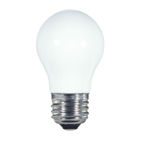 SATCO Coated White LED A15 Medium 1.4 Watt Type A Bulb with 2700K 45 Lumens 80 CRI and 360 Degrees Beam, image 1