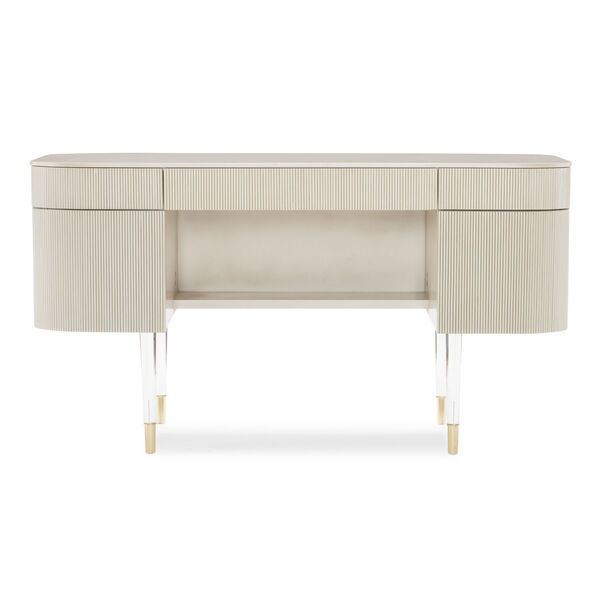 Classic Matte Pearl and Whisper of Gold Lady Love Desk, image 6