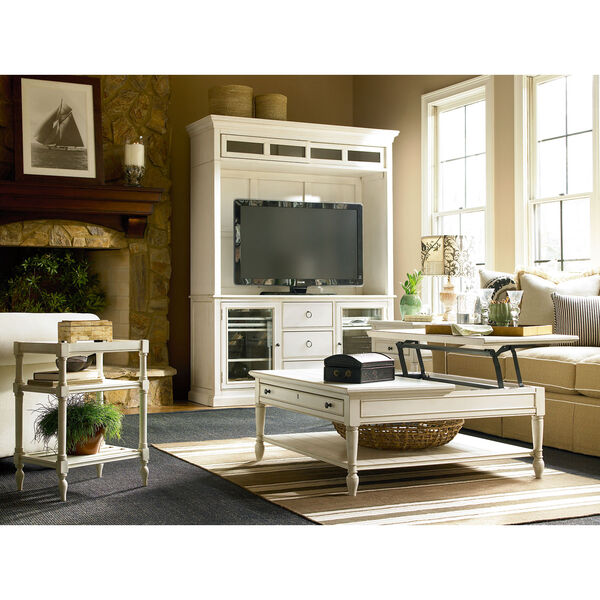 Summer Hill White Entertainment Console with Deck, image 1