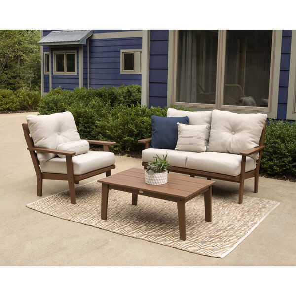 Lakeside Sand and Ash Charcoal Deep Seating Loveseat, image 2