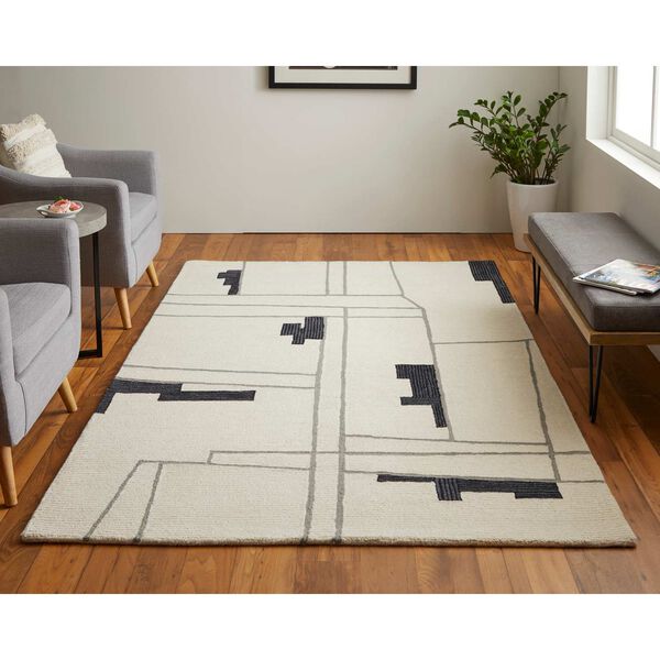 Maguire Ivory Gray Taupe Area Rug, image 3