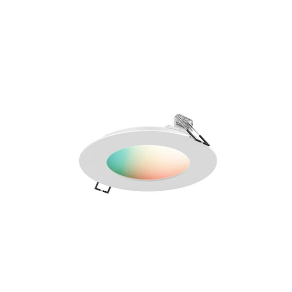 White Four-Inch RGB Recessed LED Panel light, image 1