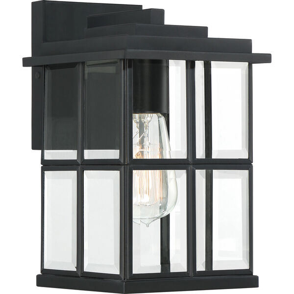 Mulligan Matte Black Seven-Inch One-Light Outdoor Wall Sconce, image 1