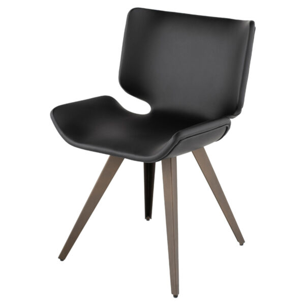 Astra Matte Black Dining Chair, image 1