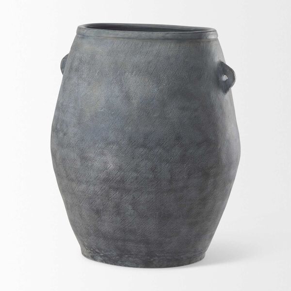 Zuma Dark Gray Ceramic Floor Vase, image 2