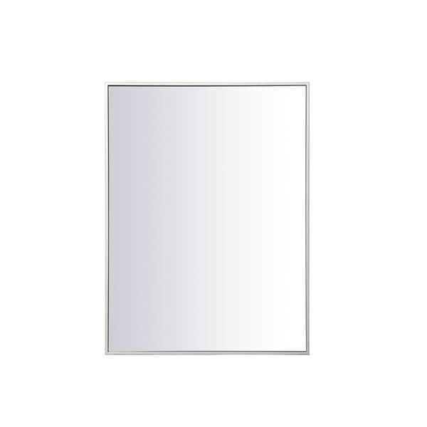 Eternity Silver 27-Inch Rectangular Mirror, image 1