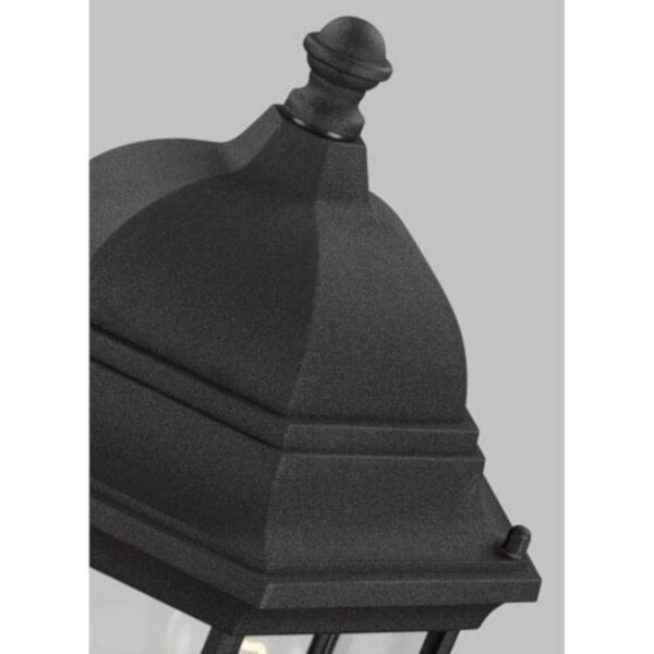 Russell Black 9-Inch One-Light Outdoor Post Lantern, image 2