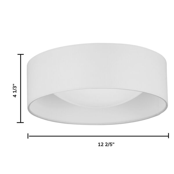 Orme White LED 12-Inch Flush Mount, image 3
