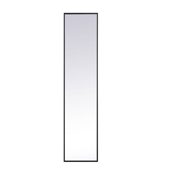 Eternity Black 14-Inch Rectangular Mirror, image 1