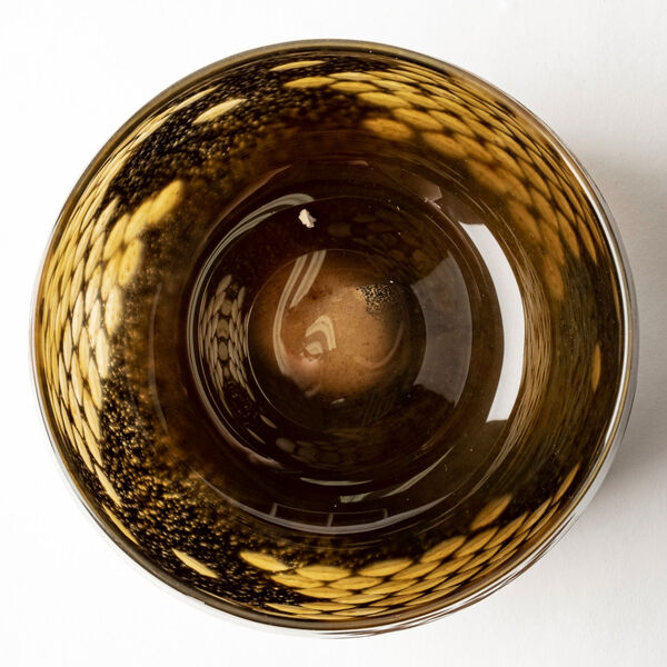 Mojave Gold and Black Glass Vase, image 4