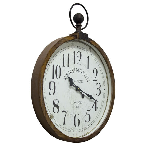 Kensington Station Pocket Watch Style Wall Clock, image 2