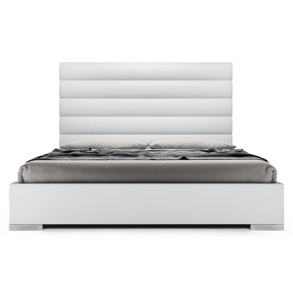 Bristol White Eco Leather King Bed, image 1