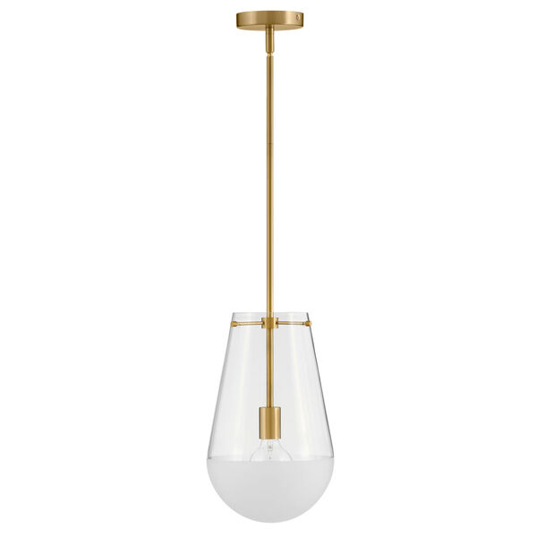 Beck Lacquered Brass One-Light Mini Pendant, image 3