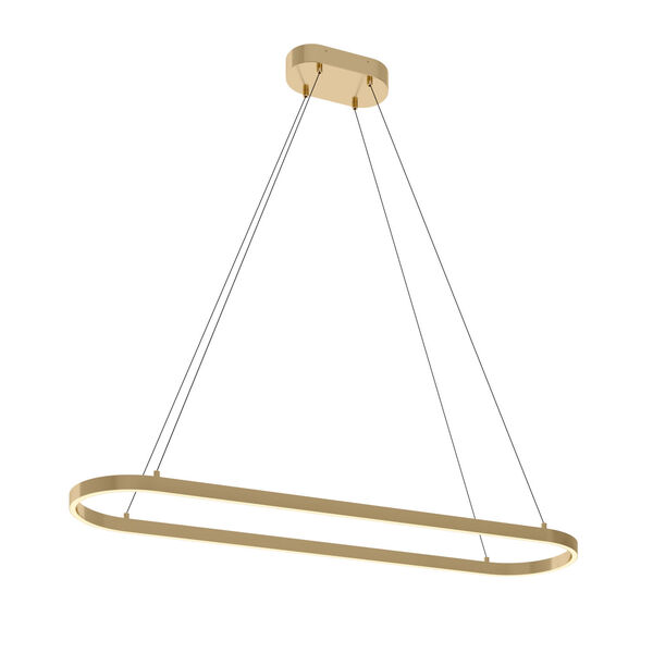 Glo Satin Brass 48-Inch Integrated LED Pendant, image 1