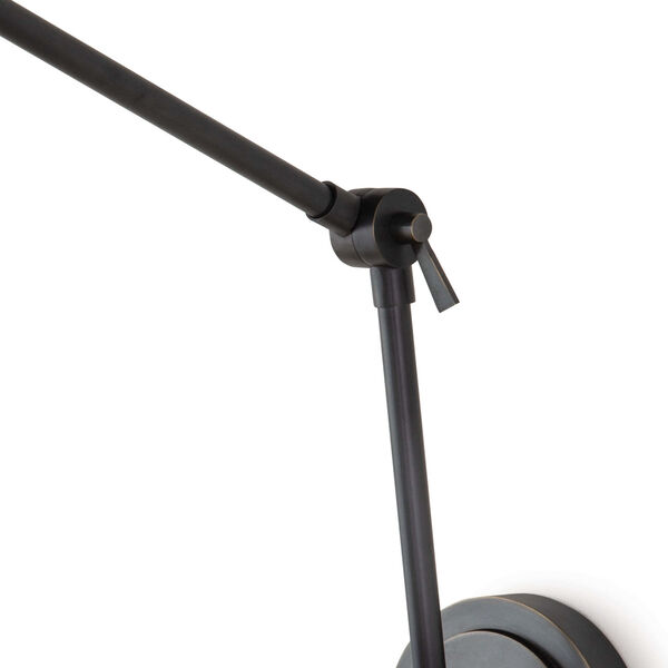 Sal Oil Rubbed Bronze One-Light Swing Arm Wall Lamp, image 3